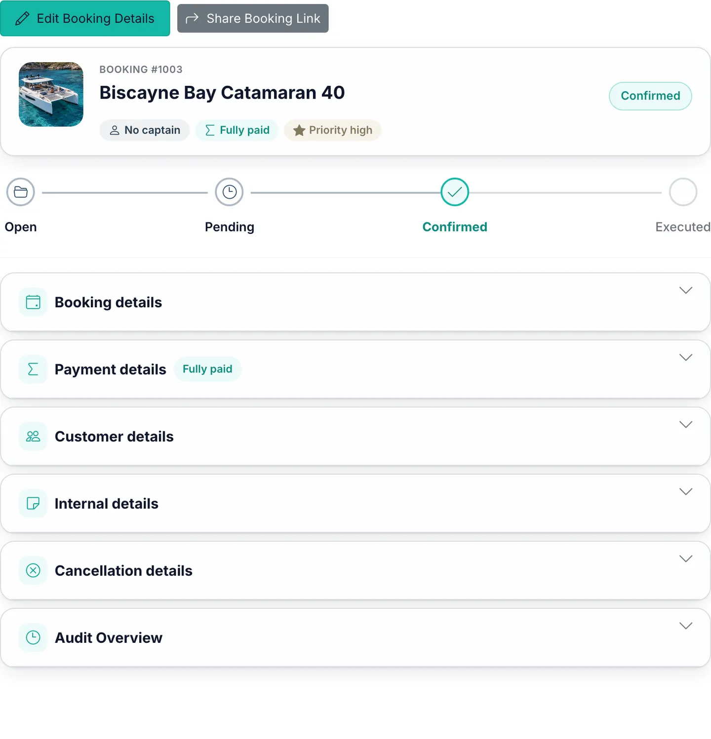 Manage every booking