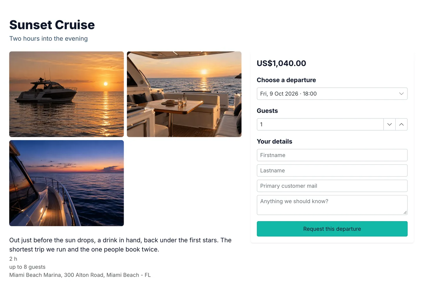 Online Tour Booking